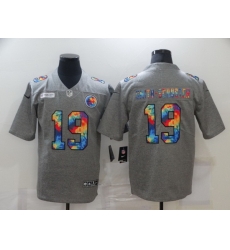 Nike Pittsburgh Steelers 19 JuJu Smith Schuster Gray Vapor Untouchable Rainbow Limited Jersey Nike Pittsburgh Steelers 19 JuJu Smith Schuster Gray Vapor Untouchable Rainbow Limited Jersey