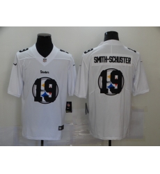 Nike Pittsburgh Steelers 19 JuJu Smith Schuster White Shadow Logo Limited Jersey Nike Pittsburgh Steelers 19 JuJu Smith Schuster White Shadow Logo Limited Jersey