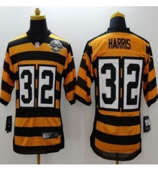 Nike Pittsburgh Steelers #32 Franco Harris Yellow Black Alternate 80TH Throwback Men Stitched NFL Elite Jersey Nike Pittsburgh Steelers #32 Franco Harris Yellow Black Alternate 80TH Throwback Men Stitched NFL Elite Jersey