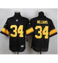 Nike Pittsburgh Steelers #34 DeAngelo Williams Black(Gold No.) Mens Stitched NFL Elite Jersey Nike Pittsburgh Steelers #34 DeAngelo Williams Black(Gold No.) Mens Stitched NFL Elite Jersey