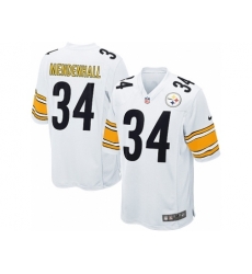 Nike Pittsburgh Steelers 34 Rashard Mendenhall White Game NFL Jersey Nike Pittsburgh Steelers 34 Rashard Mendenhall White Game NFL Jersey