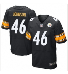 Nike Pittsburgh Steelers #46 Will Johnson Black Team Color Men 27s Stitched NFL Elite Jersey Nike Pittsburgh Steelers #46 Will Johnson Black Team Color Men 27s Stitched NFL Elite Jersey