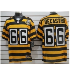 Nike Pittsburgh Steelers 66 David DeCastro Yellow Black Elite 80th Throwback NFL Jersey Nike Pittsburgh Steelers 66 David DeCastro Yellow Black Elite 80th Throwback NFL Jersey