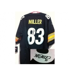 Nike Pittsburgh Steelers 83 Heath Miller Black Elite Signed NFL Jersey Nike Pittsburgh Steelers 83 Heath Miller Black Elite Signed NFL Jersey