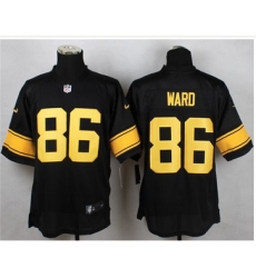 Nike Pittsburgh Steelers #86 Hines Ward Black(Gold No.) Mens Stitched NFL Elite Jersey Nike Pittsburgh Steelers #86 Hines Ward Black(Gold No.) Mens Stitched NFL Elite Jersey