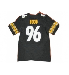 Nike Pittsburgh Steelers 96 Evander Hood Black Elite NFL Jersey Nike Pittsburgh Steelers 96 Evander Hood Black Elite NFL Jersey