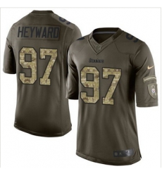 Nike Pittsburgh Steelers #97 Cameron Heyward Green Men 27s Stitched NFL Limited Salute to Service Jersey Nike Pittsburgh Steelers #97 Cameron Heyward Green Men 27s Stitched NFL Limited Salute to Service Jersey