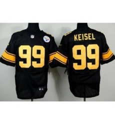Nike Pittsburgh Steelers 99 Brett Keisel Black Elite Gold No. NFL Jersey Nike Pittsburgh Steelers 99 Brett Keisel Black Elite Gold No. NFL Jersey