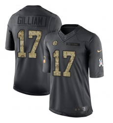 Nike Steelers #17 Joe Gilliam Black Mens Stitched NFL Limited 2016 Salute to Service Jersey Nike Steelers #17 Joe Gilliam Black Mens Stitched NFL Limited 2016 Salute to Service Jersey