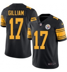 Nike Steelers #17 Joe Gilliam Black Mens Stitched NFL Limited Rush Jersey Nike Steelers #17 Joe Gilliam Black Mens Stitched NFL Limited Rush Jersey