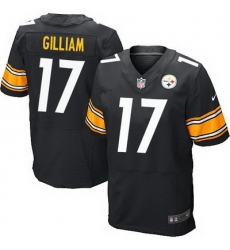 Nike Steelers #17 Joe Gilliam Black Team Color Mens Stitched NFL Elite Jersey Nike Steelers #17 Joe Gilliam Black Team Color Mens Stitched NFL Elite Jersey