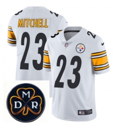 Nike Steelers #23 Mike Mitchell White Mens NFL Vapor Untouchable Limited Stitched With MDR Dan Rooney Patch Jersey Nike Steelers #23 Mike Mitchell White Mens NFL Vapor Untouchable Limited Stitched With MDR Dan Rooney Patch Jersey