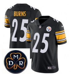 Nike Steelers #25 Artie Burns Black Mens NFL Vapor Untouchable Limited Stitched With MDR Dan Rooney Patch Jersey Nike Steelers #25 Artie Burns Black Mens NFL Vapor Untouchable Limited Stitched With MDR Dan Rooney Patch Jersey