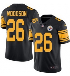 Nike Steelers #26 Rod Woodson Black Mens Stitched NFL Limited Rush Jersey Nike Steelers #26 Rod Woodson Black Mens Stitched NFL Limited Rush Jersey