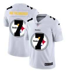 Nike Steelers 7 Ben Roethlisberger White Shadow Logo Limited Jersey Nike Steelers 7 Ben Roethlisberger White Shadow Logo Limited Jersey