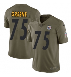 Nike Steelers #75 Joe Greene Olive Mens Stitched NFL Limited 2017 Salute to Service Jersey Nike Steelers #75 Joe Greene Olive Mens Stitched NFL Limited 2017 Salute to Service Jersey