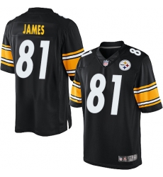 Nike Steelers #81 Jesse James Mens Black Elite Jersey Nike Steelers #81 Jesse James Mens Black Elite Jersey