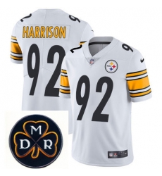 Nike Steelers #92 James Harrison White Mens NFL Vapor Untouchable Limited Stitched With MDR Dan Rooney Patch Jersey Nike Steelers #92 James Harrison White Mens NFL Vapor Untouchable Limited Stitched With MDR Dan Rooney Patch Jersey