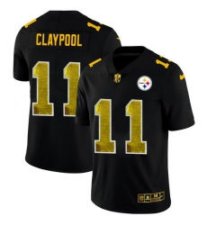 Pittsburgh Steelers 11 Chase Claypool Men Black Nike Golden Sequin Vapor Limited NFL Jersey Pittsburgh Steelers 11 Chase Claypool Men Black Nike Golden Sequin Vapor Limited NFL Jersey