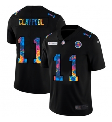 Pittsburgh Steelers 11 Chase Claypool Men Nike Multi Color Black 2020 NFL Crucial Catch Vapor Untouchable Limited Jersey Pittsburgh Steelers 11 Chase Claypool Men Nike Multi Color Black 2020 NFL Crucial Catch Vapor Untouchable Limited Jersey