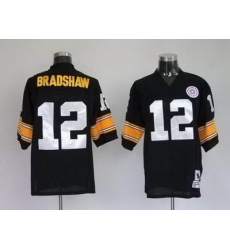 Pittsburgh Steelers 12 BRADSHAW black throwback jerseys Pittsburgh Steelers 12 BRADSHAW black throwback jerseys
