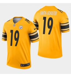Pittsburgh Steelers 19 JuJu SmithSchuster Inverted Legend Gold Jersey Pittsburgh Steelers 19 JuJu SmithSchuster Inverted Legend Gold Jersey