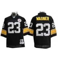 Pittsburgh Steelers 23 Wagner Black Throwback NFL Jerseys Pittsburgh Steelers 23 Wagner Black Throwback NFL Jerseys