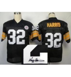 Pittsburgh Steelers 32 Franco Harris Black Throwback M&N Signed NFL Jerseys Pittsburgh Steelers 32 Franco Harris Black Throwback M&N Signed NFL Jerseys