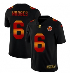 Pittsburgh Steelers 6 Devlin Hodges Men Black Nike Red Orange Stripe Vapor Limited NFL Jersey Pittsburgh Steelers 6 Devlin Hodges Men Black Nike Red Orange Stripe Vapor Limited NFL Jersey