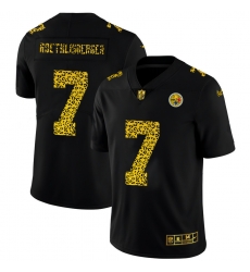 Pittsburgh Steelers 7 Ben Roethlisberger Men Nike Leopard Print Fashion Vapor Limited NFL Jersey Black Pittsburgh Steelers 7 Ben Roethlisberger Men Nike Leopard Print Fashion Vapor Limited NFL Jersey Black
