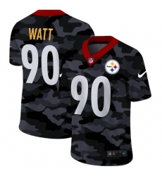 Pittsburgh Steelers 90 T J Watt Men Nike 2020 Black CAMO Vapor Untouchable Limited Stitched NFL Jersey Pittsburgh Steelers 90 T J Watt Men Nike 2020 Black CAMO Vapor Untouchable Limited Stitched NFL Jersey