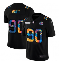 Pittsburgh Steelers 90 T J Watt Men Nike Multi Color Black 2020 NFL Crucial Catch Vapor Untouchable Limited Jersey Pittsburgh Steelers 90 T J Watt Men Nike Multi Color Black 2020 NFL Crucial Catch Vapor Untouchable Limited Jersey