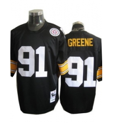 Pittsburgh Steelers 91 Kevin Greene Throwback Black Jersey Pittsburgh Steelers 91 Kevin Greene Throwback Black Jersey
