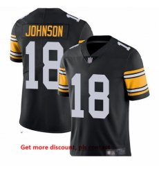 Steelers 18 Diontae Johnson Black Alternate Men Stitched Football Vapor Untouchable Limited Jersey Steelers 18 Diontae Johnson Black Alternate Men Stitched Football Vapor Untouchable Limited Jersey