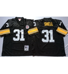 Steelers 31 Donnie Shell Black Throwback Jersey Steelers 31 Donnie Shell Black Throwback Jersey