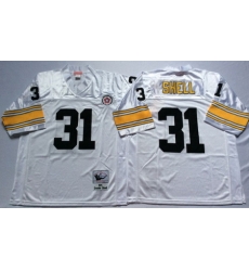 Steelers 31 Donnie Shell White Throwback Jersey Steelers 31 Donnie Shell White Throwback Jersey