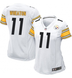Nike Steelers #11 Markus Wheaton White Womens Stitched NFL Elite Jersey Nike Steelers #11 Markus Wheaton White Womens Stitched NFL Elite Jersey