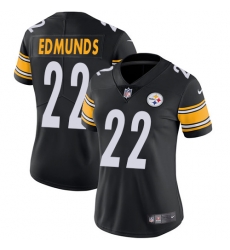 Nike Steelers #22 Terrell Edmunds Black Team Color Womens Stitched NFL Vapor Untouchable Limited Jersey Nike Steelers #22 Terrell Edmunds Black Team Color Womens Stitched NFL Vapor Untouchable Limited Jersey