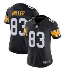 Nike Steelers #83 Heath Miller Black Alternate Womens Stitched NFL Vapor Untouchable Limited Jersey Nike Steelers #83 Heath Miller Black Alternate Womens Stitched NFL Vapor Untouchable Limited Jersey