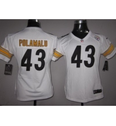 Women Nike Pittsburgh Steelers 43# Popamalu White Nike NFL Jerseys Women Nike Pittsburgh Steelers 43# Popamalu White Nike NFL Jerseys