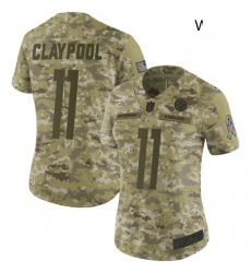 Women Nike Steelers 11 Chase Claypool Camo 2018 Salute To Service Stitched NFL Jersey Women Nike Steelers 11 Chase Claypool Camo 2018 Salute To Service Stitched NFL Jersey