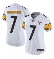 Women Pittsburgh Steelers 7 Ben Roethlisberger White Vapor Untouchaable Limited Stitched Jersey Women Pittsburgh Steelers 7 Ben Roethlisberger White Vapor Untouchaable Limited Stitched Jersey
