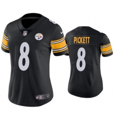 Women Pittsburgh Steelers 8 Kenny Pickett Black Vapor Untouchable Limited Stitched Jersey Women Pittsburgh Steelers 8 Kenny Pickett Black Vapor Untouchable Limited Stitched Jersey