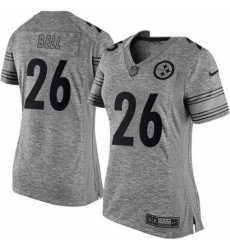 Womens Nike Pittsburgh Steelers 26 LeVeon Bell Limited Gray Gridiron NFL Jersey Womens Nike Pittsburgh Steelers 26 LeVeon Bell Limited Gray Gridiron NFL Jersey