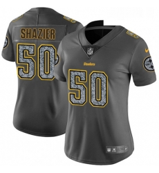 Womens Nike Pittsburgh Steelers 50 Ryan Shazier Gray Static Vapor Untouchable Limited NFL Jersey Womens Nike Pittsburgh Steelers 50 Ryan Shazier Gray Static Vapor Untouchable Limited NFL Jersey