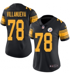 Womens Nike Pittsburgh Steelers #78 Alejandro Villanueva Elite Black Rush Vapor Untouchable NFL Jersey Womens Nike Pittsburgh Steelers #78 Alejandro Villanueva Elite Black Rush Vapor Untouchable NFL Jersey
