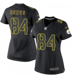 Womens Nike Pittsburgh Steelers 84 Antonio Brown Limited Black Impact NFL Jersey Womens Nike Pittsburgh Steelers 84 Antonio Brown Limited Black Impact NFL Jersey