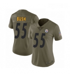 Womens Pittsburgh Steelers 55 Devin Bush Limited Olive 2017 Salute to Service Football Jersey Womens Pittsburgh Steelers 55 Devin Bush Limited Olive 2017 Salute to Service Football Jersey