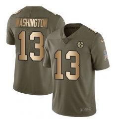Nike Steelers #13 James Washington Olive Gold Youth Stitched NFL Limited 2017 Salute to Service Jersey Nike Steelers #13 James Washington Olive Gold Youth Stitched NFL Limited 2017 Salute to Service Jersey