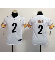 Nike Steelers #2 Michael Vick White Youth Stitched NFL Elite Jersey Nike Steelers #2 Michael Vick White Youth Stitched NFL Elite Jersey